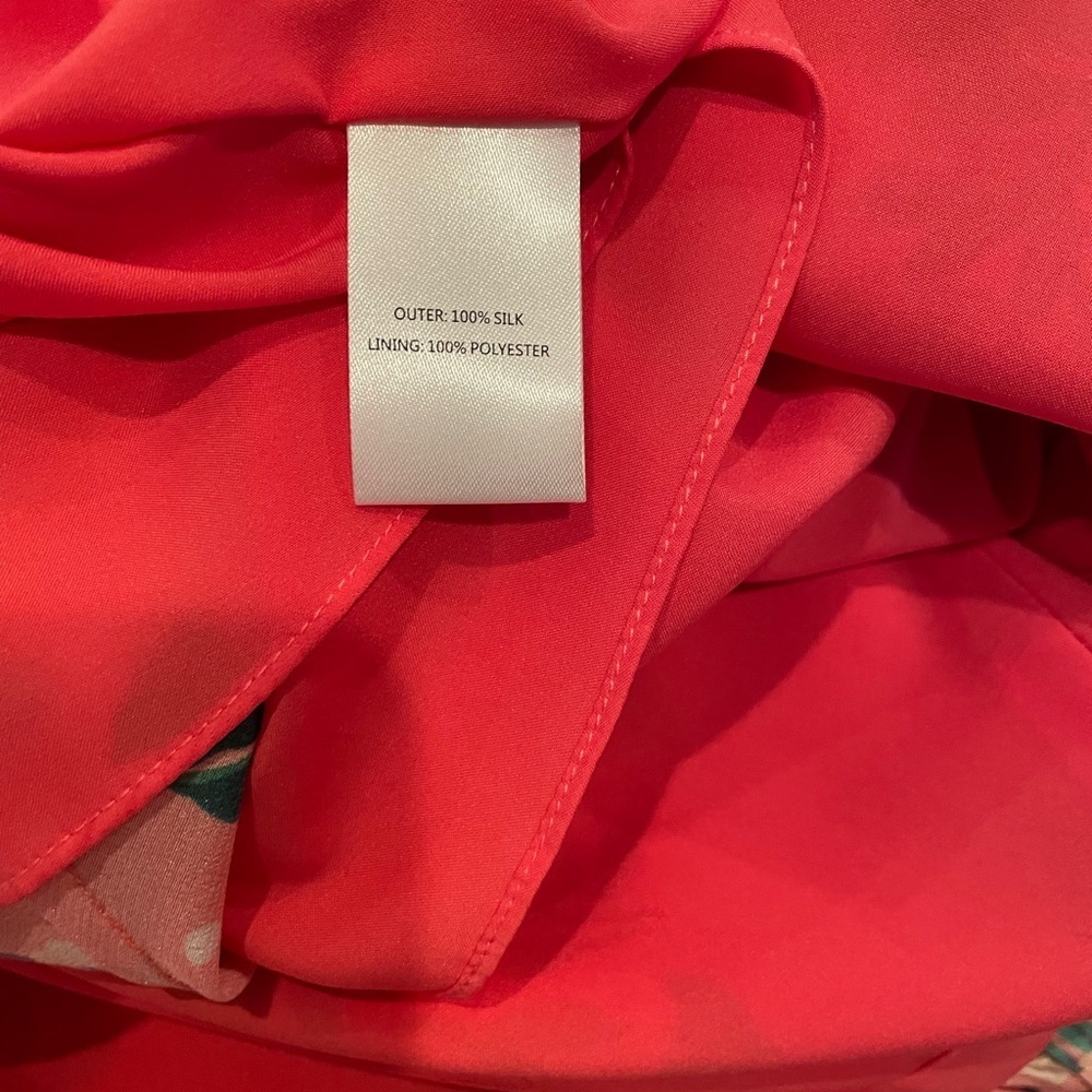 SALONI Grace Silk Floral Off Shoulder Mini Dress - Picture 11 of 11